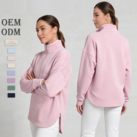 Sweat-shirt d'équitation à col zippé, en tissu modal, chaud, pour l'automne et l'hiver, pour cavaliers, OEM ODM, logo personnalisé, sweat pour chevaux