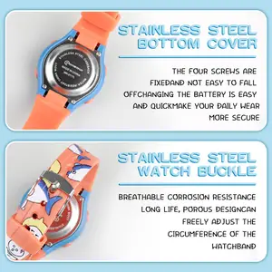 Mingrui Colorful Led Light Sport Waterproof Kids Children'S Digital Watches