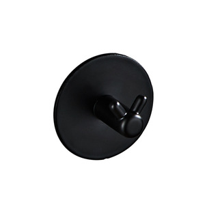 Bắc Âu Sáng Tạo Màu Đen Kim Loại Áo Móc Không Gian Nhôm Móc Đơn Cho Tường Mới Đấm Miễn Phí Thiết Kế Lớn Móc Cho Nhà Bếp Giẻ - Product Image 1