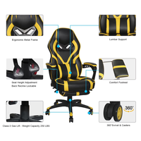Kursi Gaming Budget Supplier, Kursi Kantor Racing dengan Putaran 360 Derajat °   Kursi Putar dengan Roda Nylon untuk Warnet