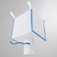 Sac en vrac respirant en PP FIBC à fond plat ventilé pour le stockage industriel