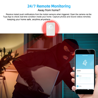 Sensor Gerak PIR WiFi Tuya untuk Plafon 128 °   Detektor Tubuh Manusia Aplikasi Smart Life Bertenaga Baterai untuk Keamanan Rumah Pintar