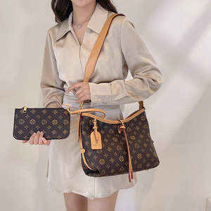 Bolso Tote de Marca Reconocida para Mujer, Modelo 2025, Bolso de Compras de Tela Estampada, Bolso de Hombro de Lona Lujoso para Madre e Hija, Color Marrón - Product Image 3