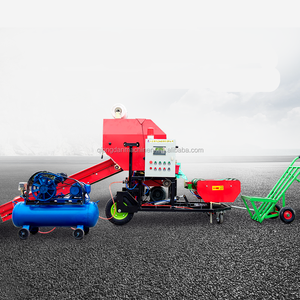 Mini-pressoir à balles carrées pour herbe, machine à balles pour tiges de maïs, ensacheuse automatique pour ensilage, machine à balles rondes avec <span class=keywords><strong>film</strong></span> d'emballage - Product Image 5