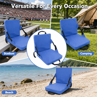 Coussin de siège de stade imperméable avec support dorsal, siège pliable pour événements sportifs, spectateurs en plein air