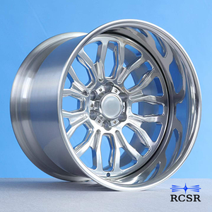 Jantes forgées 2 pièces 6X139.7 pour Cadillac Escalade V Cybertruck Tahoe <span class=keywords><strong>Hummer</strong></span> EV, jantes en alliage noires personnalisées de 24 pouces à fond profond - Product Image 1