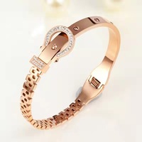 Pulseira de aço inoxidável, moda, acessórios da pulseira, joias para mulheres, conjuntos de pulseira numeral romano