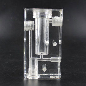 <strong>CNC</strong> Factory Custom H12 <strong>Precision</strong> Acrylic Parts Milling &amp; Wire EDM for <strong>Machining</strong> Acrylic Manifold Blocks Custom Color - Product Image 1