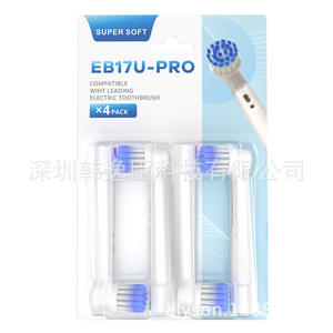 Têtes de brosse de rechange compatibles sans contrefaçon pour brosse à dents électrique <span class=keywords><strong>Oral</strong></span>-<span class=keywords><strong>B</strong></span>, pack universel pour enfants et adultes, lot de 4 cartes - Product Image 3