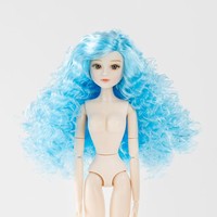 Tête de poupée BJD en vinyle à 6 points, style supermodèle, avec yeux en verre 3D, prête pour le maquillage ; pour la pratique du maquillage ; vente directe d'usine