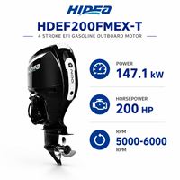 Moteur hors-bord marin à essence HIDEA HDEF200FMEX-T 200HP 147,1kW 4 temps EFI pour bateau de pêche et navire offshore