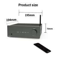 Uzaktan kumanda ile 50W 2-ch ev Stereo alıcı ses ekipmanı/amplifikatörler/hoparlör