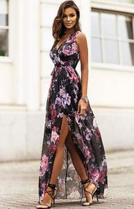 <span class=keywords><strong>Robe</strong></span> décontractée <span class=keywords><strong>mi</strong></span>-<span class=keywords><strong>longue</strong></span> pour <span class=keywords><strong>Amazon</strong></span> Socialite pour femmes pour les photos d'anniversaire ou porter un beau design - Product Image 2