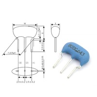 CSTLS8M00G53-B0 4M 6M 8M 10M 16M 20MHZ oscillateur à cristal en céramique en ligne 3P