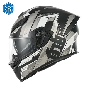 Dot Gecertificeerd Op Maat Gemaakt Logo Fietshelm Modulaire Veiligheid Fietsen Off-Road Abs Full Face Motorhelm