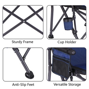 YILU Heavy Duty pieghevole sedia <span class=keywords><strong>da</strong></span> spiaggia pieghevole all'aperto sedia con porta tazze <span class=keywords><strong>da</strong></span> pesca pieghevole campeggio sedia <span class=keywords><strong>da</strong></span> esterno - Product Image 4