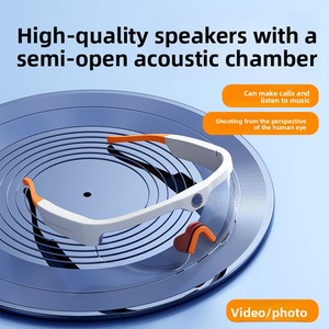 <span class=keywords><strong>Gafas</strong></span> Inteligentes XV15 con Marco Deportivo Negro/Blanco, Fotografía 4K HD, Grabadora de Conducción, Reproductor de Música - Product Image 4