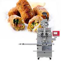 Machine automatique pour la fabrication de petites coxinha, machine à enrober et à remplir les boulettes de poulet et de fromage, machine à kibbeh, kubba et biscuits