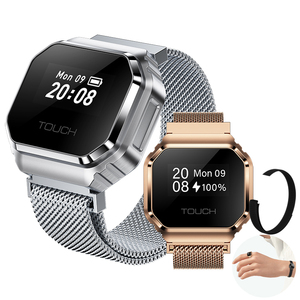 Montre à anneau B7 pour couple, interaction, moniteur de fréquence cardiaque, moniteur de santé, bracelet de sport 5ATM, tracker d'activité physique, anneau intelligent pour hommes et femmes - Product Image 1