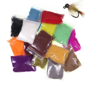 3 g/paquete de Material de atado de moscas de doblaje de liebre Natural suave Material de doblaje de ala de hielo Flash pelo de conejo brillante para Ninfa Scuds - Product Image 3