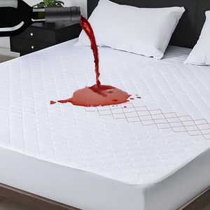 Pelindung kasur isolasi kencing kustom grosir penutup tempat tidur kasur pelindung penggunaan rumah tahan air gaya polos - Product Image 1