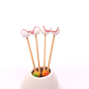 ไม้ไผ่ขนาด4.7นิ้วสำหรับตกแต่งลายฟุต<span class=keywords><strong>บอล</strong></span>อุปกรณ์สำหรับงานเลี้ยงบุฟเฟ่ต์ไม้ไผ่ปฏักงานค็อกเทล - Product Image 5