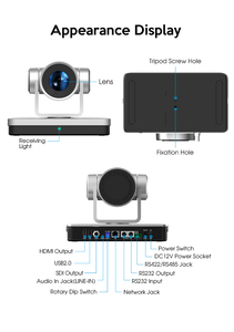 Appareil de réseau SDI 4K, caméra PTZ de diffusion vidéo NDI 60 ips 12x 25x 31x, caméra UHD MC8430 pour diffusion en direct - Product Image 5