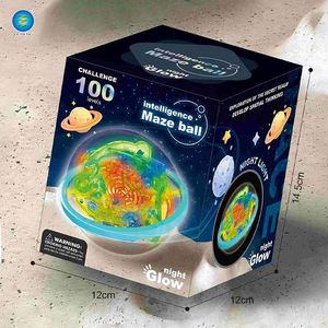 Jouets de <span class=keywords><strong>jeu</strong></span> originaux en gros, 100 niveaux, puzzle magique 3D, boule de labyrinthe, jouet éducatif amusant en plastique intelligent avec piste lumineuse pour enfants - Product Image 5