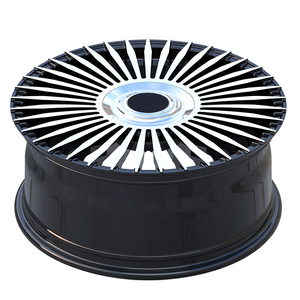 Nuevas llantas de aluminio forjado escalonadas de alto rendimiento JUWA 24x10J con diseño de malla, 1 año de garantía para Mercedes G Wagon 2022 - Product Image 6