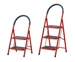 Étagère d'échelle pliante en acier moderne à <span class=keywords><strong>3</strong></span>, 4, 5 <span class=keywords><strong>marches</strong></span> Solution de rangement pratique et élégante avec <span class=keywords><strong>marchepied</strong></span> antidérapant en acier épaissi - Product Image 2