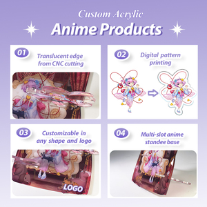 Support de <span class=keywords><strong>manga</strong></span> en acrylique haute précision HanXin |   Support en acrylique personnalisable avec impression holographique découpée au laser, directement de l'usine - Product Image 4