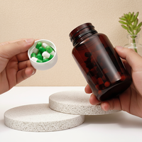 Prix d'usine – Flacon ambré de 150 ml pour médicaments en capsules, conteneur vide en plastique PET pour pilules et comprimés, emballage pour capsules