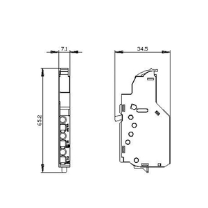 Repuesto Original para Interruptor Automático SENTRON 3VA 3VA9988-0AA12, Contacto Auxiliar de Aluminio 6A 240VAC - Product Image 3