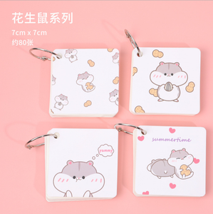 <span class=keywords><strong>O</strong></span> bucle carpeta hoja suelta dibujos animados lindo mini bolsillo Bloc de notas en blanco personalizado - Product Image 5