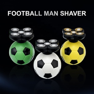 Mini rasoir électrique en forme de ballon de football avec écran LED numérique, rasoir rotatif sans fil portable pour hommes - Product Image 2