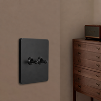 Interrupteur mural à bascule en acier inoxydable 86x86mm, finition or brossé, 250V, prise électrique pour maison, bureau, hôtel, salle de bain