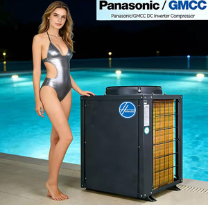 Pompe à chaleur pour <span class=keywords><strong>piscine</strong></span> à source d'air R32 à onduleur complet de 17 kW à 35 kW <span class=keywords><strong>avec</strong></span> boîtier métallique pour usage domestique, hôtelier et extérieur - Product Image 1