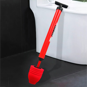 Toilet Plunger Rubber Cup Plastic Handle For Unclogging Toilet And Sewer Pipes - Product Image 3