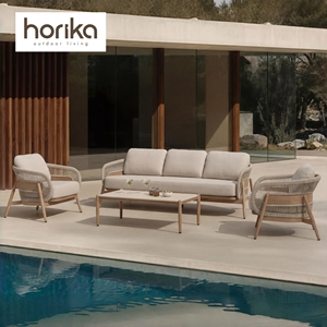 Conjunto de Sofás de Ratán Modernos para Patio de Guangdong, Sofá de Aluminio para Jardín Exterior, Patio, Apartamento, Balcón, <span class=keywords><strong>Terraza</strong></span>, Salón - Product Image 1