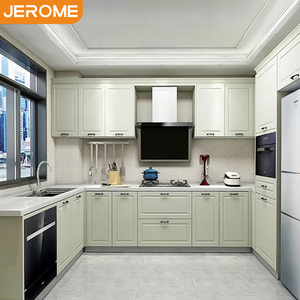 Jerome Foshan ชุดตู้กับข้าวไม้พีวีซีกันน้ำได้กำหนดเองทันสมัย - Product Image 1