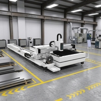 Machine de découpe laser à fibre industrielle intégrée pour tubes et plaques, idéale pour le traitement des tôles et des tuyaux – Prix compétitif, production usine