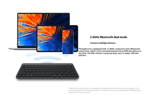 Original Xiaomi 85 Teclas Portátil de Modo Dual Inalámbrico Mini Laptop Tablet Office Teclado XMBXJP01YM - Product Image 6