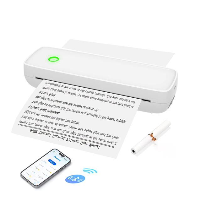 Cheap Blue Tooth Pocket Photo Document Printer Portable Phone Digital Wireless A4 Thermal Printer