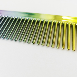 Peine Arcoíris Electrochapado Grande de Plástico, Herramienta de Estilismo para Salones de Belleza y Barberías - Product Image 3