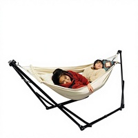 Hamac pliant pour balcon de cour, balançoire d'extérieur, lit vibrant portable pour enfants, avec structure en acier inoxydable, pour usage domestique intérieur et extérieur