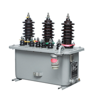 Boîtier de mesure de puissance haute tension extérieur PUGO JLS-10 10 kV avec transformateur immergé dans l'huile, système de distribution triphasé 50 Hz 100 V