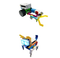 Ensemble de blocs de construction éducatifs pour les enfants de 5 à 7 ans, briques miniatures en plastique, assemblage de fonctions électriques, boîte emballée