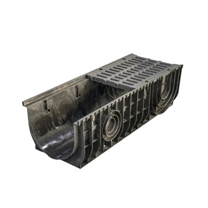 Canal de <span class=keywords><strong>Agua</strong></span> de HDPE de Instalación Conveniente, Zanjas Lineales de Plástico, Garantía de 1 Año, Negro U100-U300, Vida Útil de 30 Años - Product Image 1