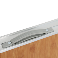 Table pliable en aluminium durable pour banquets extérieurs, barbecue et camping, moderne, portable, rectangulaire, MDF