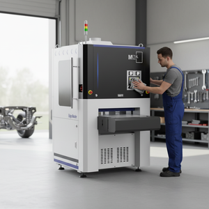 Machine de ponçage à bande automatique industrielle en acier inoxydable pour bordures de plaques en acier au carbone - Product Image 1